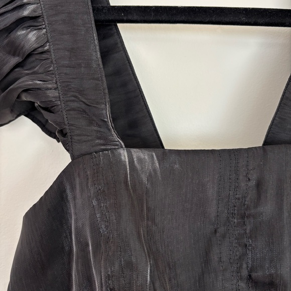 Elegant Black Babydoll Dress - Picture 4 of 7